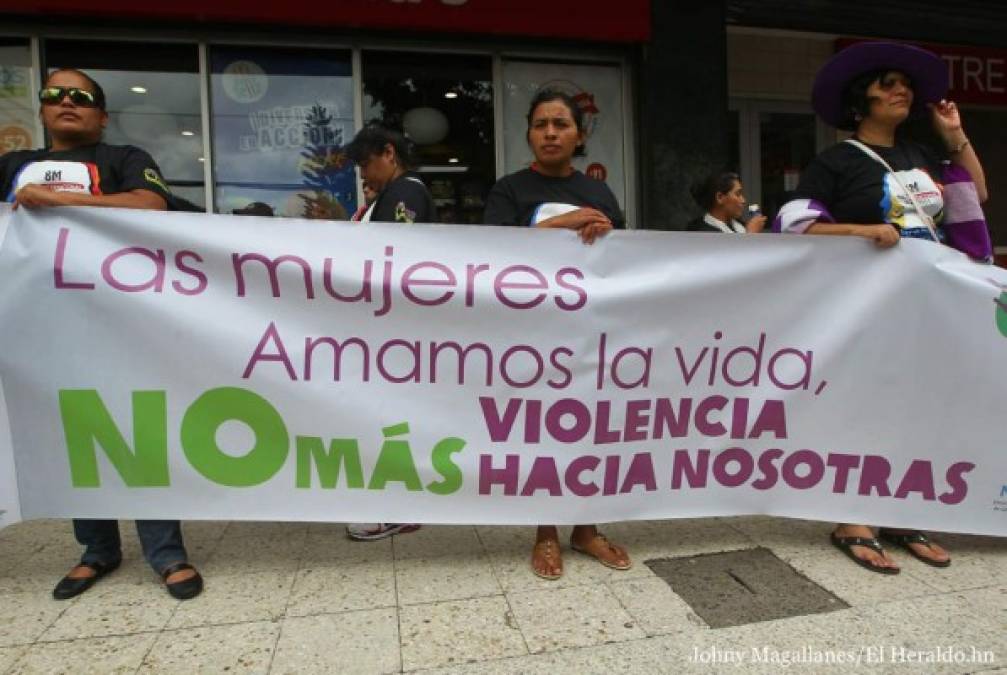 Día Internacional de la Mujer en Tegucigalpa