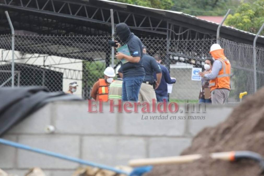 FOTOS: Así fue la inspección de la Atic en predios donde instalarán hospital móvil