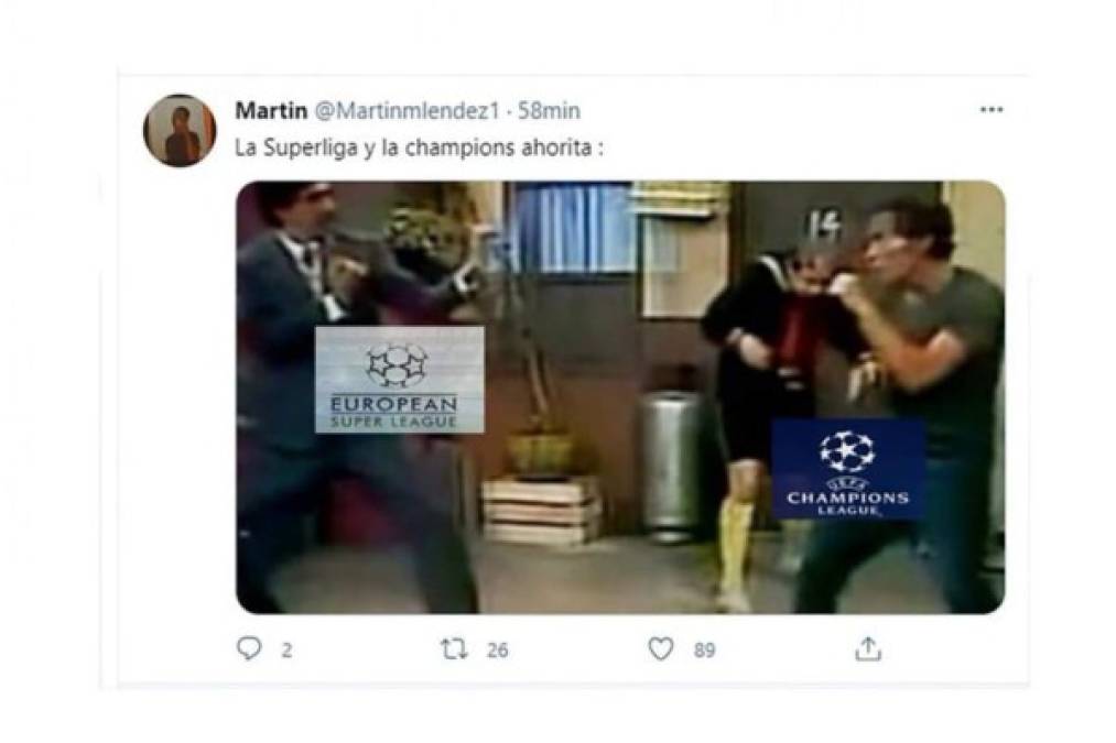 Superliga Europea deja imperdibles memes