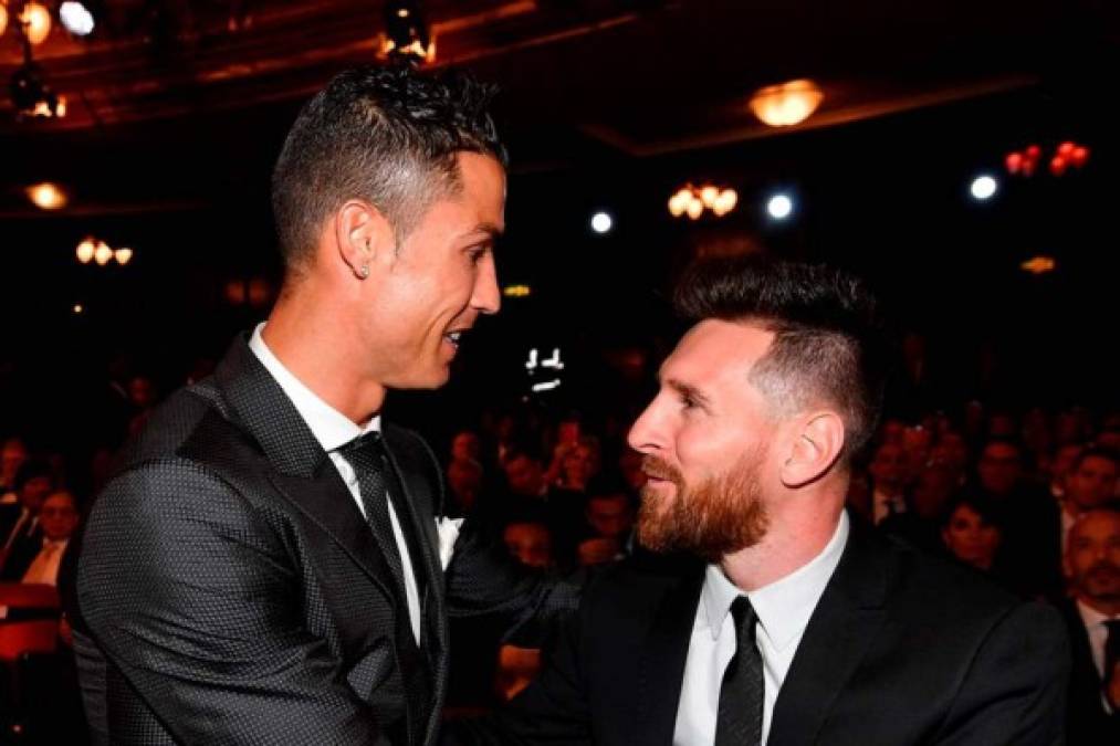 Así se comportaron Messi y Cristiano Ronaldo en los premios 'The Best'
