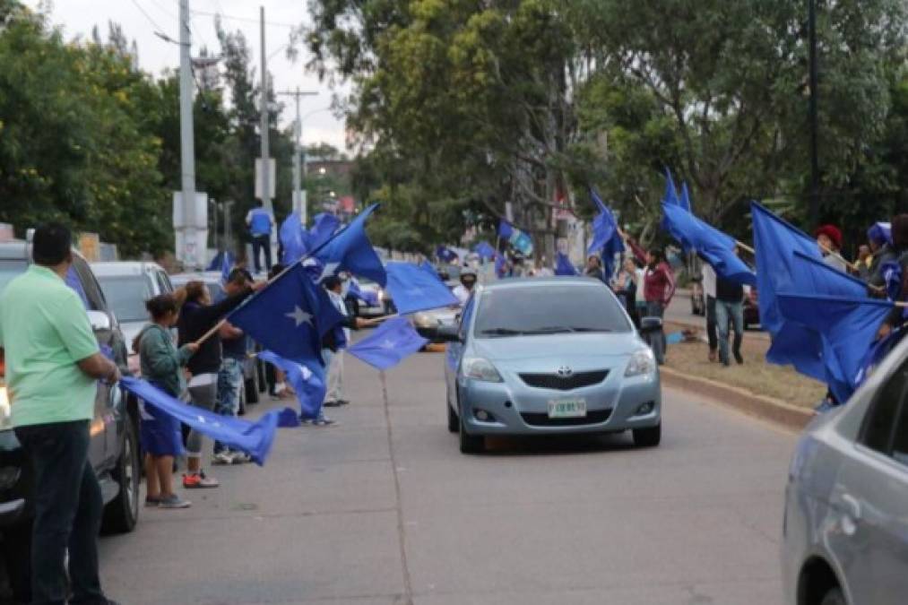 FOTOS: Nacionalistas celebran la 'Caravana de la Victoria' en Honduras