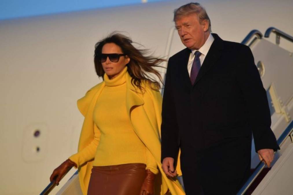 ¿Estrategia? Así rechazó Melania otra vez la mano de Donald Trump