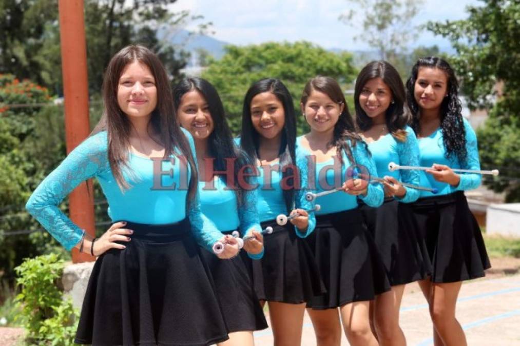 Las carismáticas palillonas del Instituto Técnico Honduras que desfilarán este 15 de septiembre