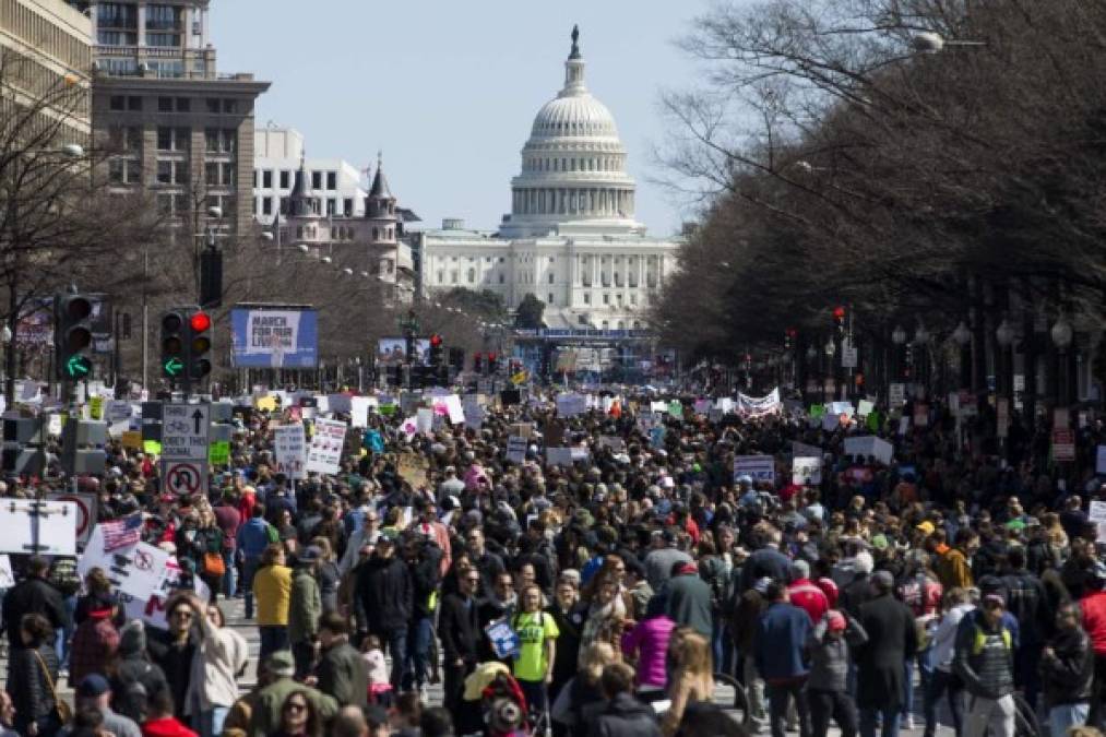 Estados Unidos: Fotos de la multitudinaria marcha exigiendo mayor control en el acceso a las armas de fuego