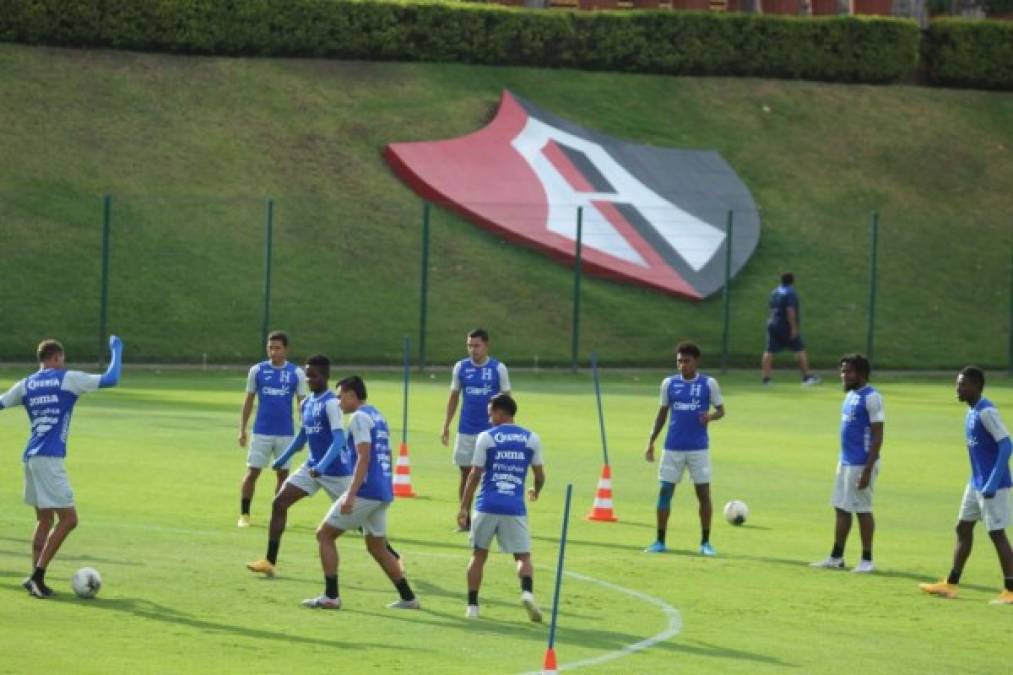 Selección Sub-23 de Honduras entrenó en sede del Atlas previo al juego ante EEUU