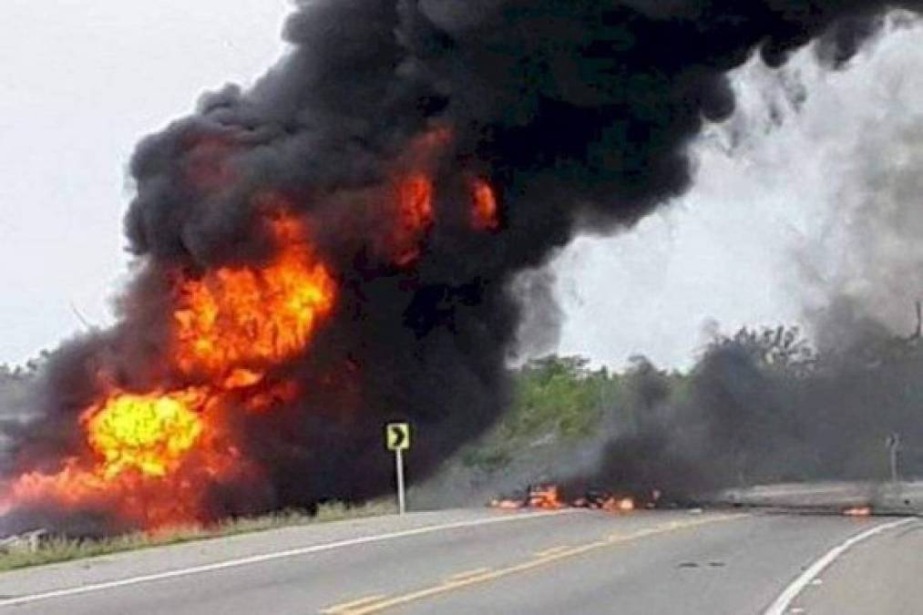 Las imágenes más impactantes de la explosión de camión cisterna en Colombia