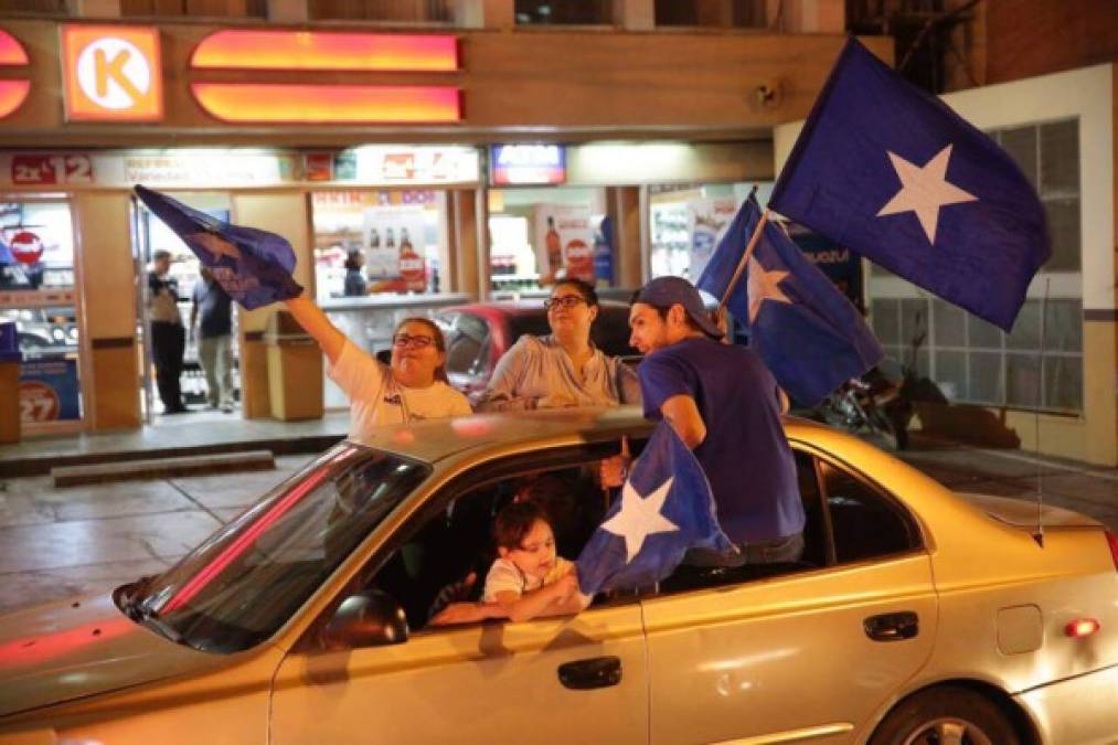 Nacionalistas muestran su apoyo a JOH por tercer día consecutivo