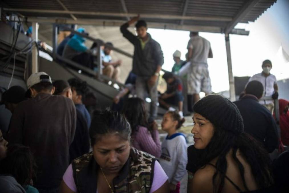 FOTOS: El día a día de la caravana migrante en un albergue mexicano rumbo a Estados Unidos