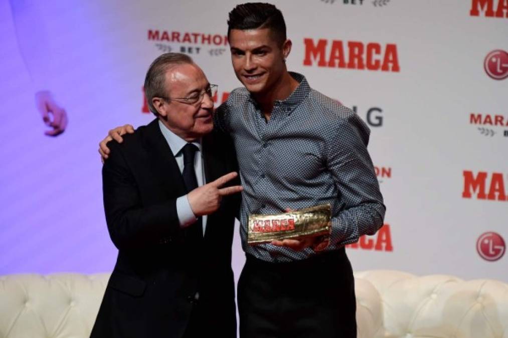 FOTOS: Así fue el reencuentro entre Cristiano Ronaldo y Florentino Pérez en Madrid