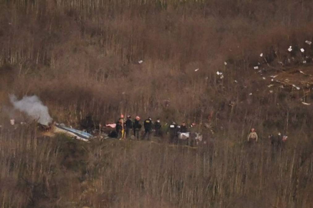 Ciclista revela fotos inéditas del accidente aéreo de Kobe Bryant