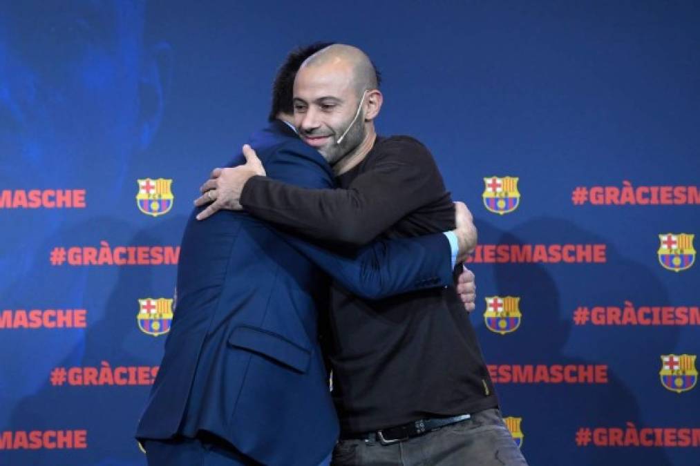 FOTOS: La sentida despedida de Mascherano del Barcelona