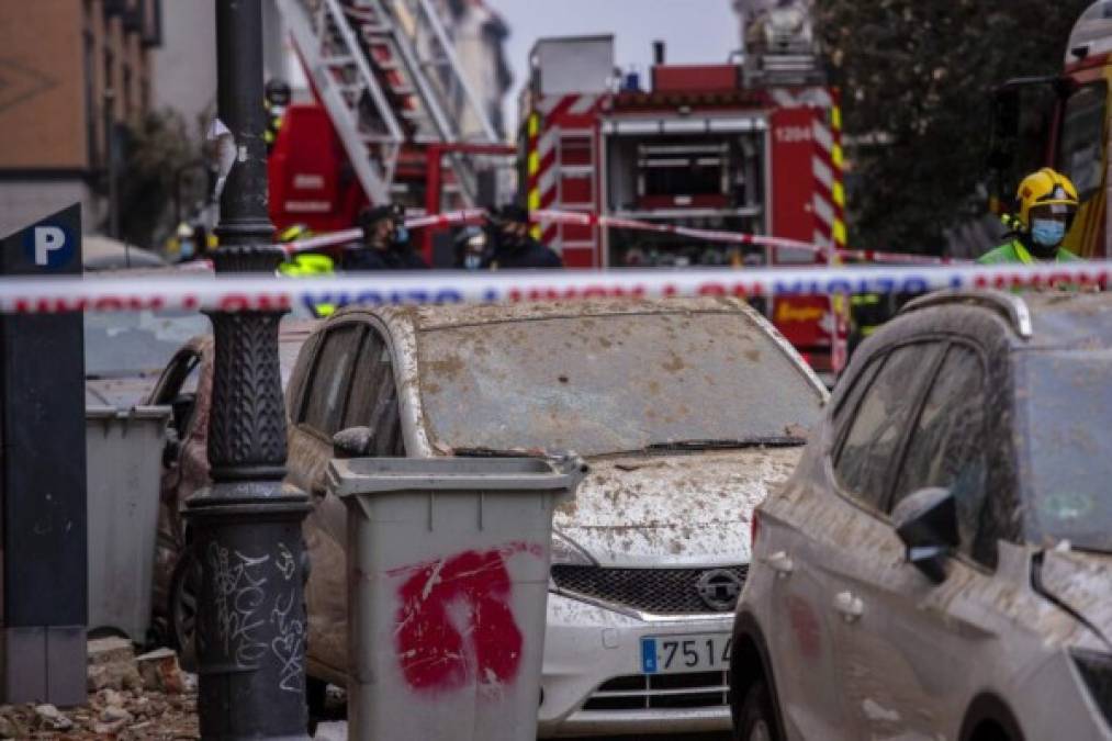 Impactantes imágenes que dejó explosión en un edificio de Madrid