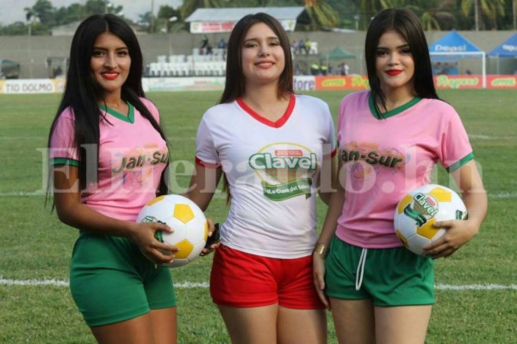 Hermosas mujeres adornan el estadio Humberto Micheletti en la final del fútbol hondureño