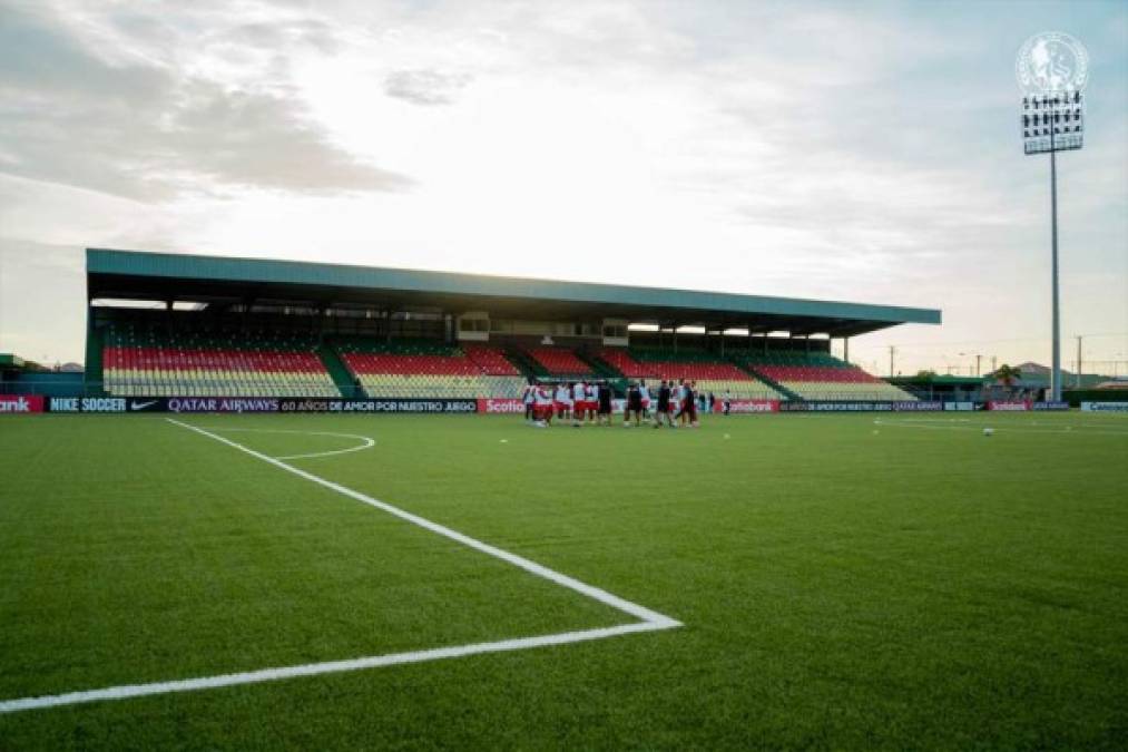 ¡Impecable! Así luce el estadio donde Olimpia enfrentará al Moengotapoe de Surinam