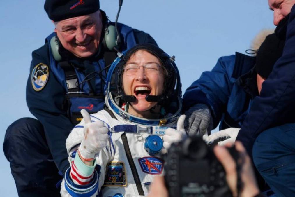 Así volvió Christina Koch, la mujer que pasó casi un año en el espacio