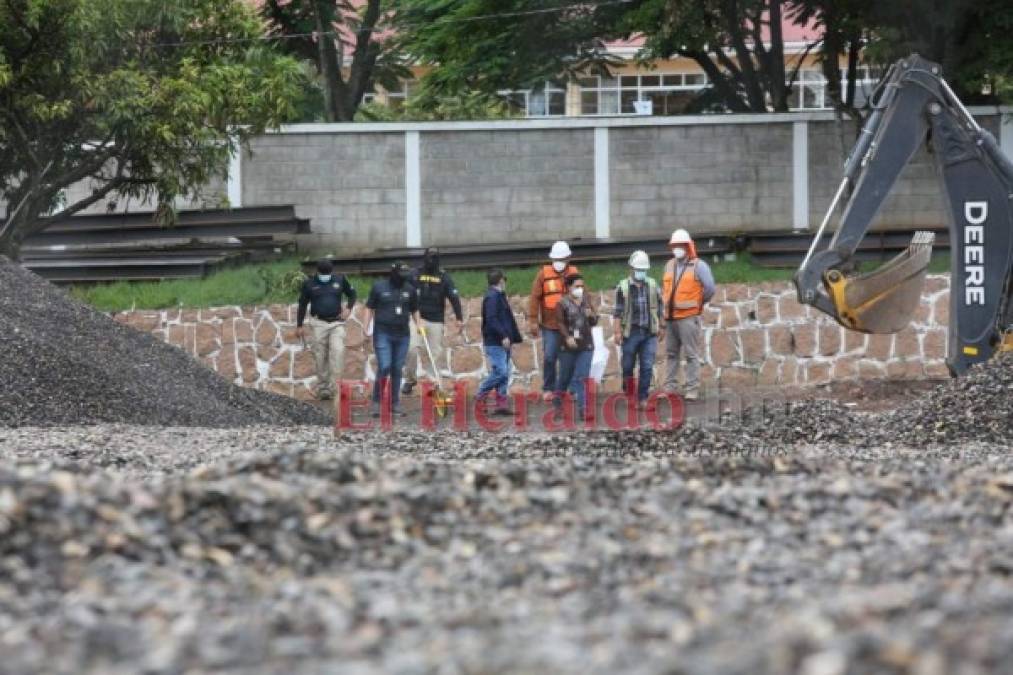 FOTOS: Así fue la inspección de la Atic en predios donde instalarán hospital móvil