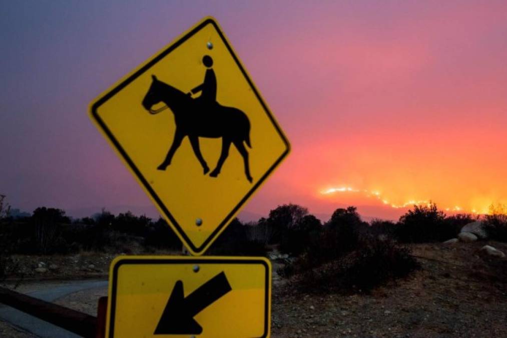 Imágenes del voraz incendio forestal que amenaza a California