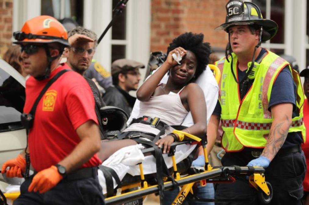 Las fotos más impactantes que dejó el ataque racista en Charlottesville, Virginia, Estados Unidos