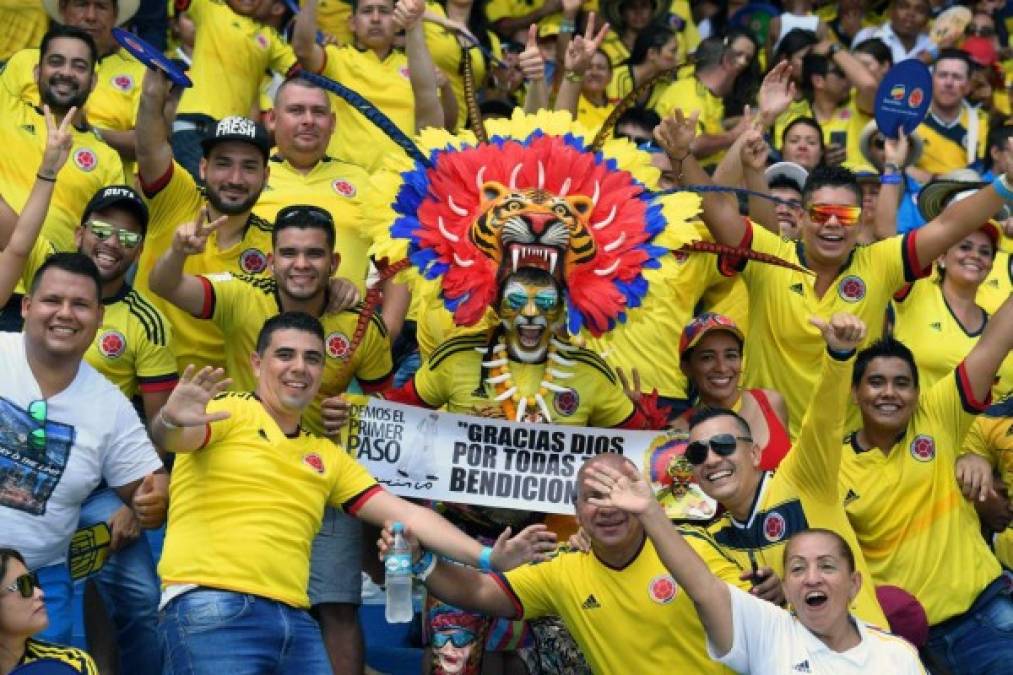 Color al máximo en Barranquilla con juego antre Colombia y Brasil