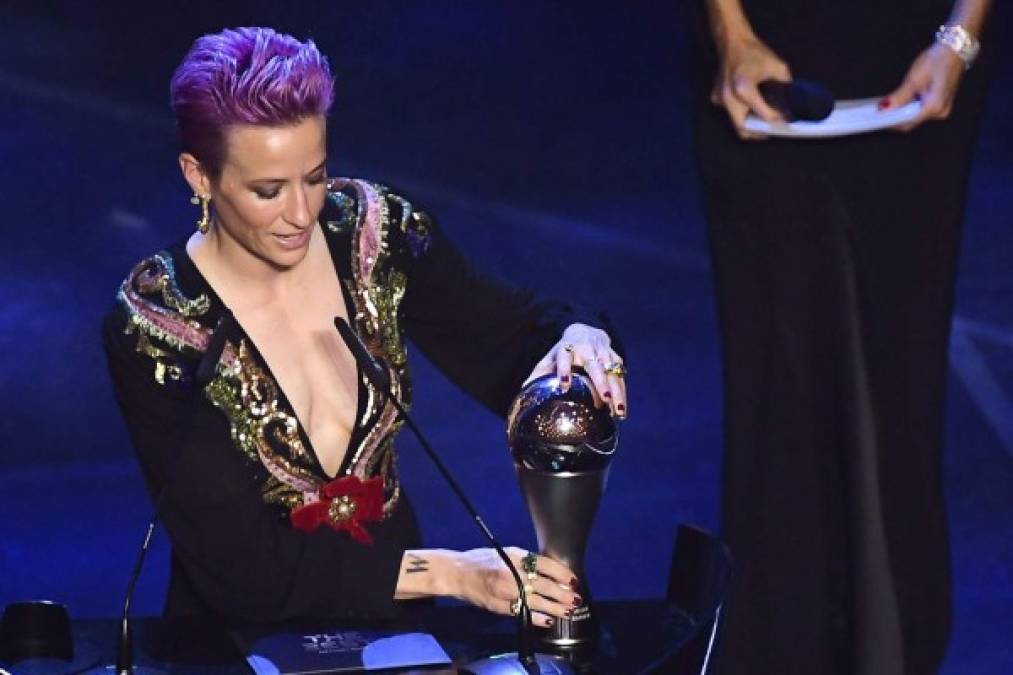 El sensual vestido de la polémica Rapinoe en la gala The Best