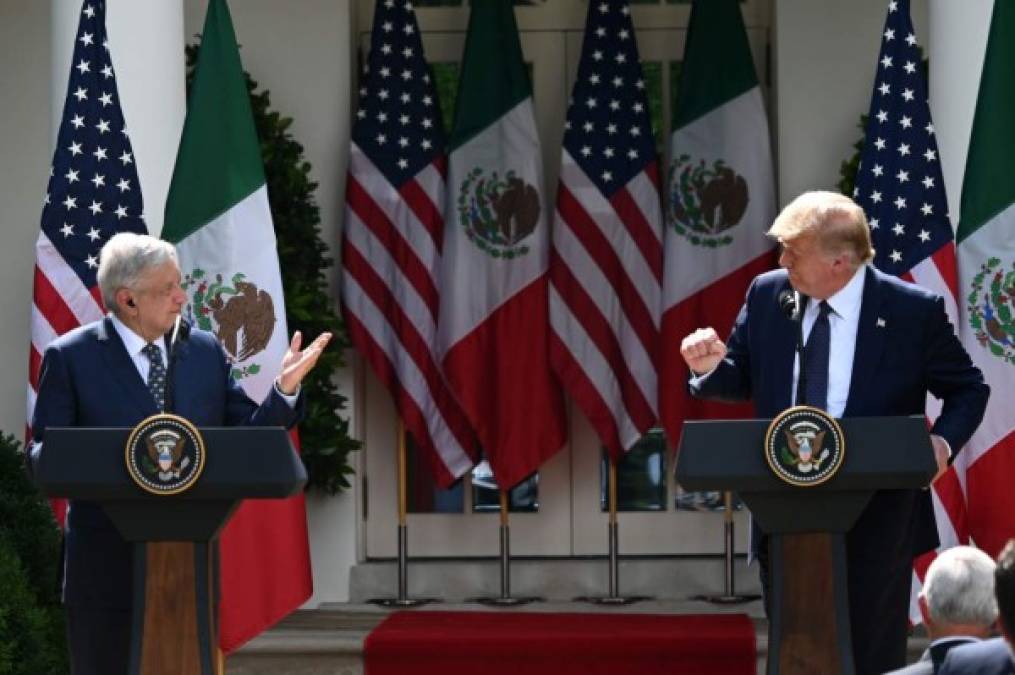 Las imágenes del histórico encuentro de Donald Trump y AMLO