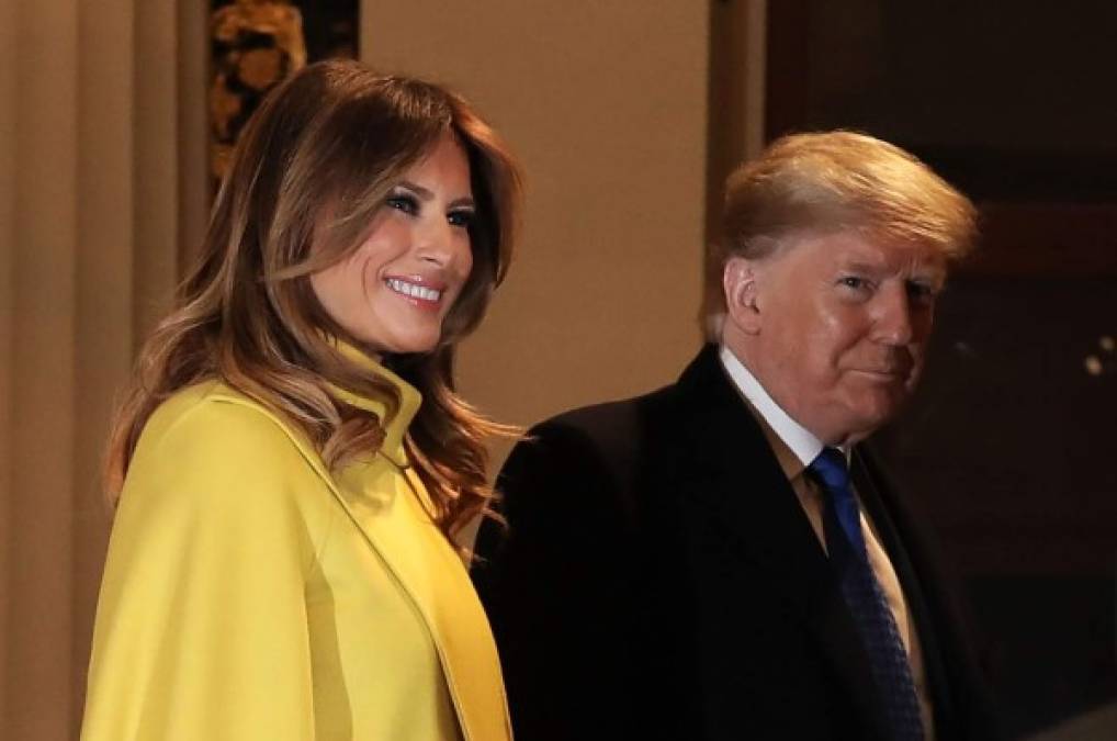 El criticado atuendo de Melania Trump durante su visita a la Familia Real