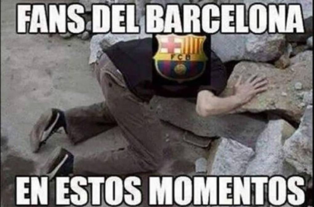 Barcelona humillado y eliminado de la Champions League: aquí los mejores memes