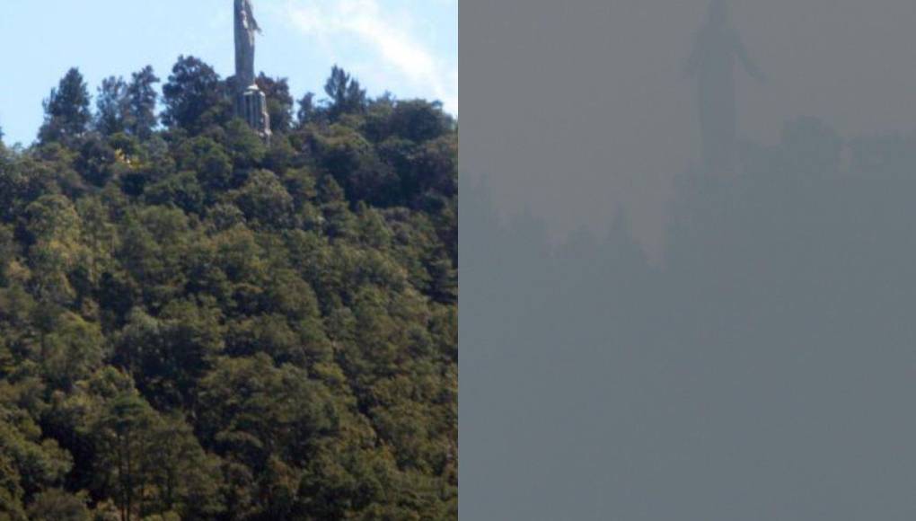 Tegucigalpa “parece desaparecer” entre capas de humo