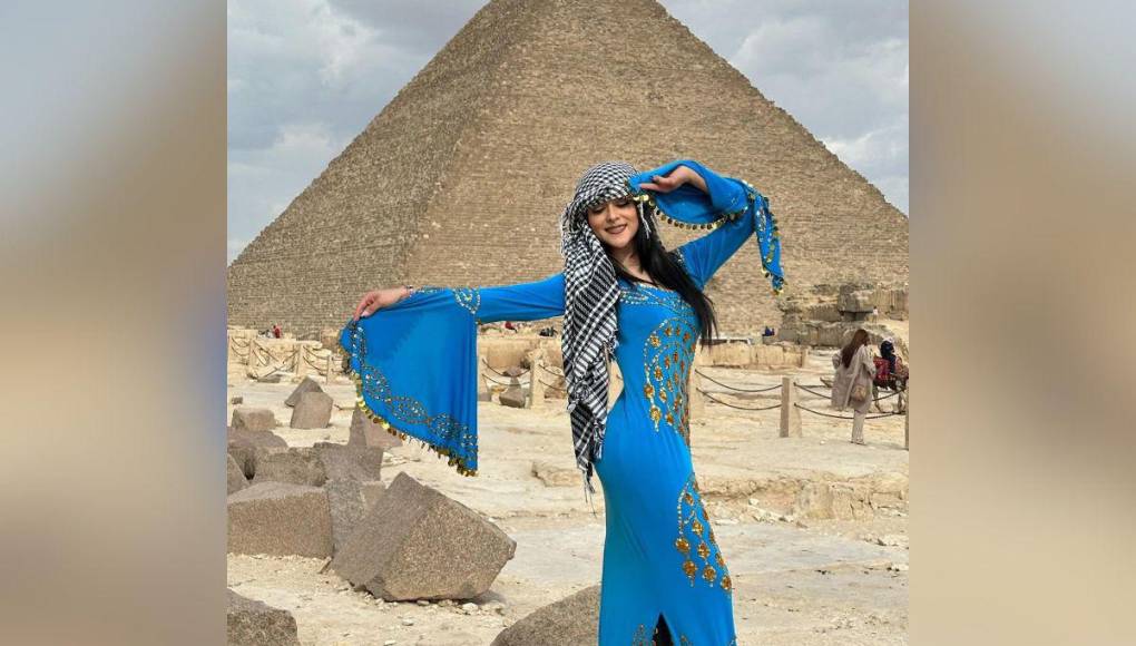 Ónice Flores disfruta de sus vacaciones en Egipto