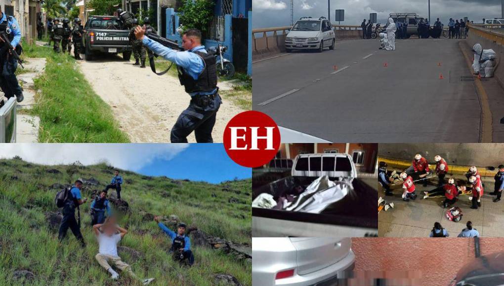 Enfrentamientos entre maras, asesinatos y capturas, el resumen de sucesos en Honduras