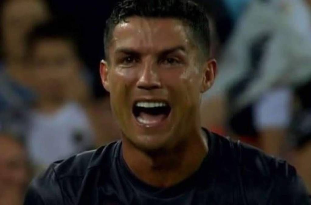 Champions League: El llanto de Cristiano Ronaldo tras ser expulsado ante el Valencia