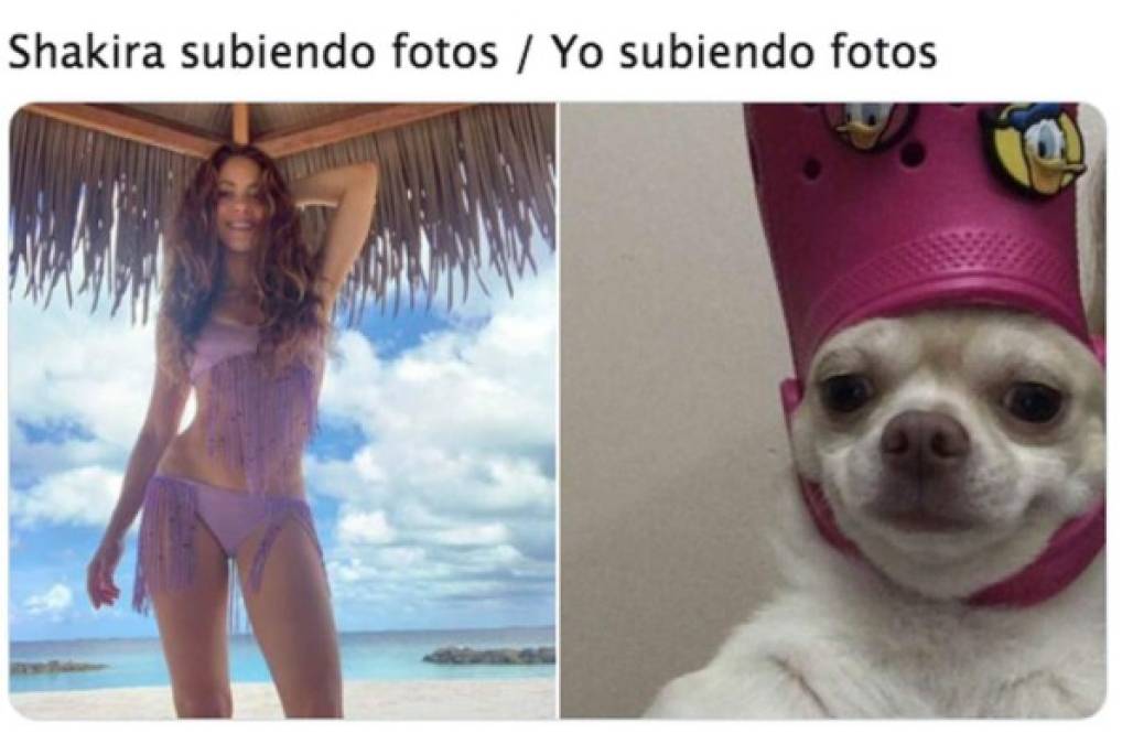 Shakira luce demasiado sexy en bikini y fans la elogian con memes