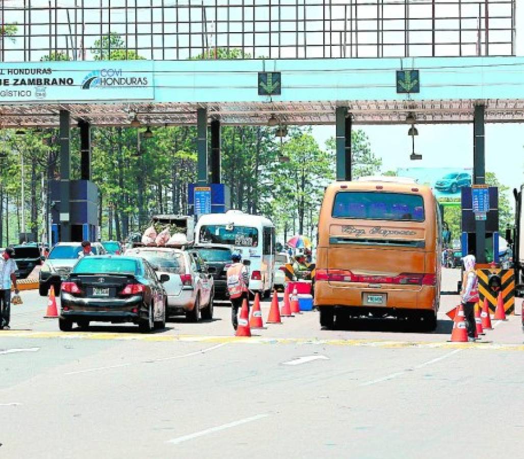 De 1 a 2 lempiras por eje sería el aumento a peaje