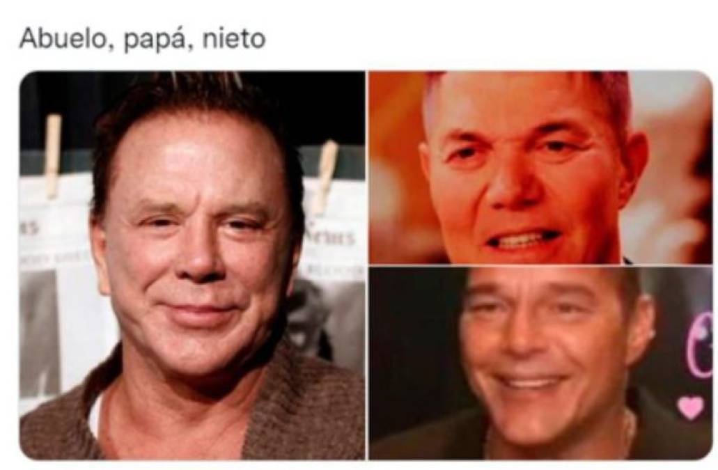 Ricky Martin se retoca la cara y desata una ola de memes