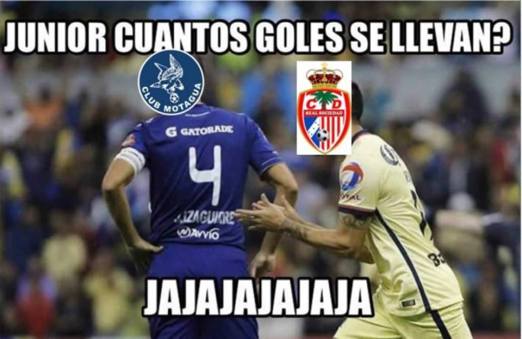 Memes destrozan a Motagua tras humillante derrota ante Real Sociedad en Tocoa