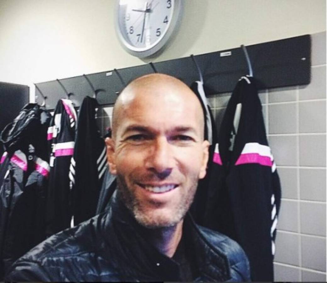 Las fotos de Zidane esperando a su esposa que se viralizan en redes