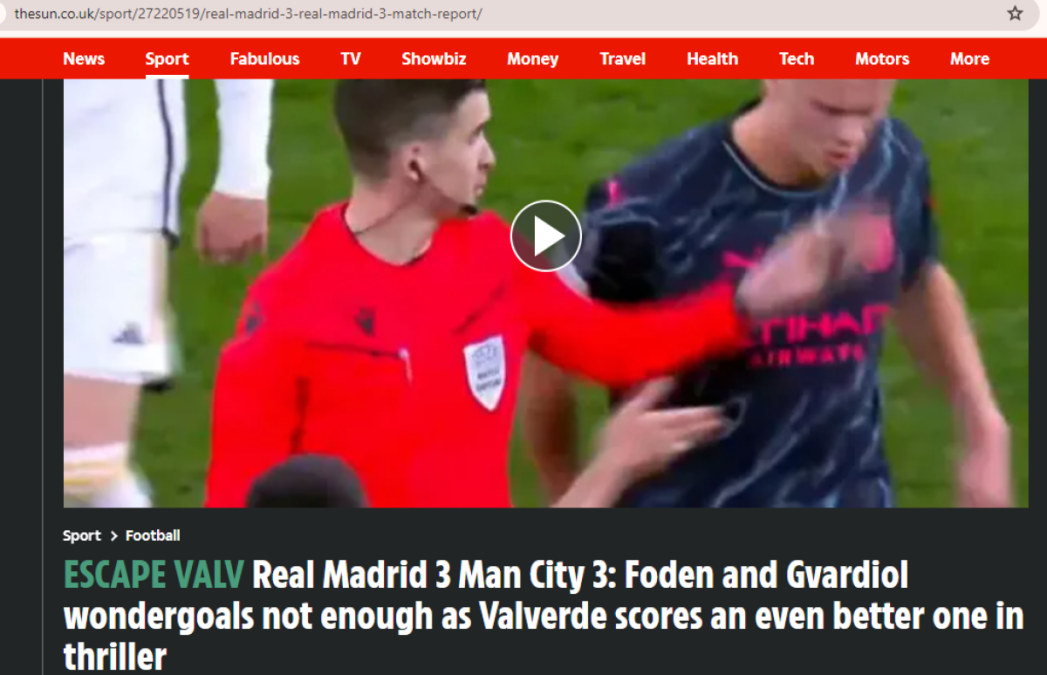 Así reaccionan los medios tras empate de Real Madrid y Manchester City; Atacan a Haaland