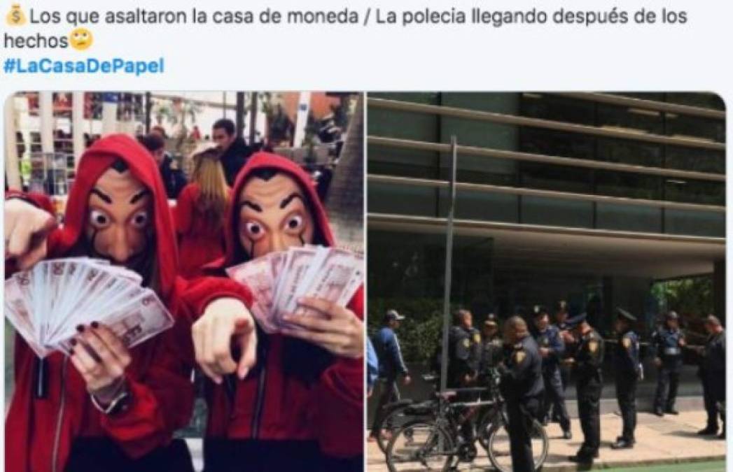 Los mejores memes del asalto de la Casa de Moneda de México