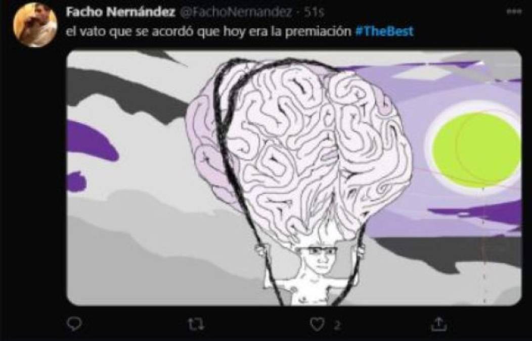 Los divertidos memes de los premios The Best 2021  