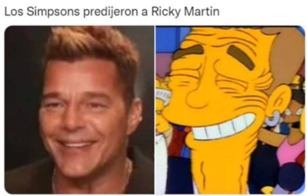 Ricky Martin se retoca la cara y desata una ola de memes