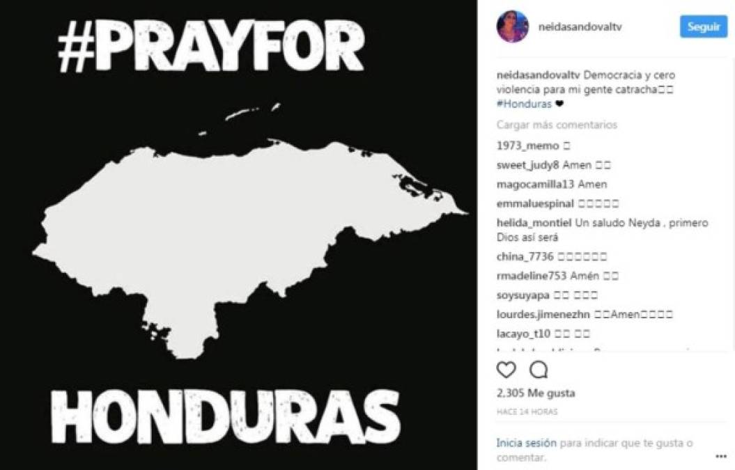 Estas celebridades hondureñas piden la paz para Honduras