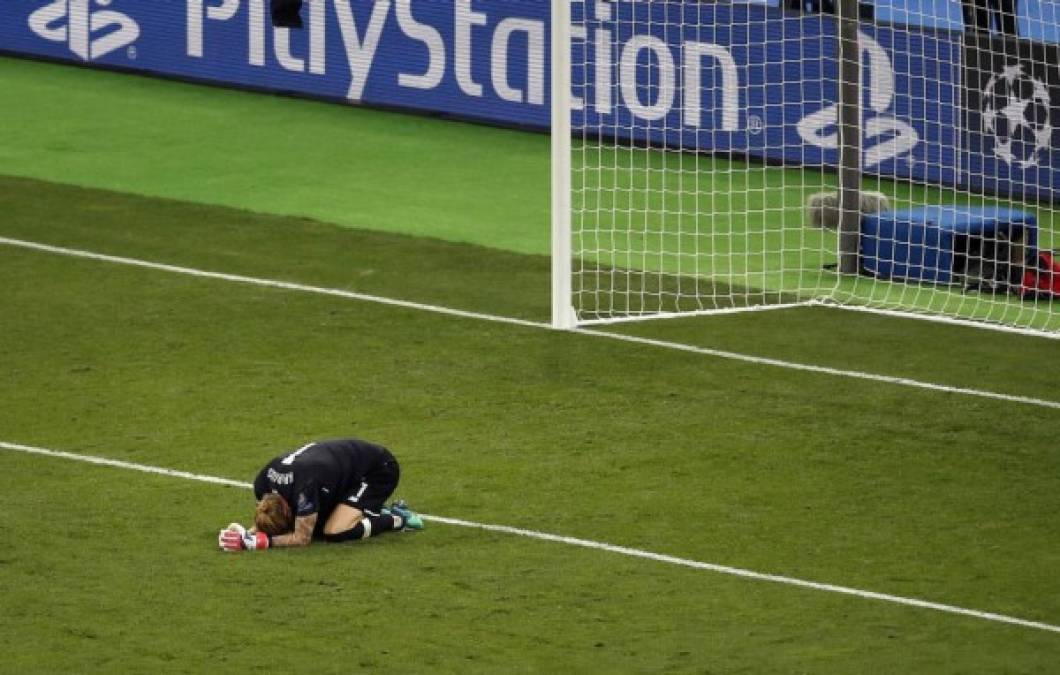 FOTOS: El lamento del arquero del Liverpool, Loris Karius, tras errores garrafales en final de Champions