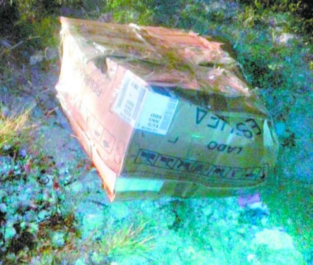 Honduras: En caja de cartón hallan cadáver