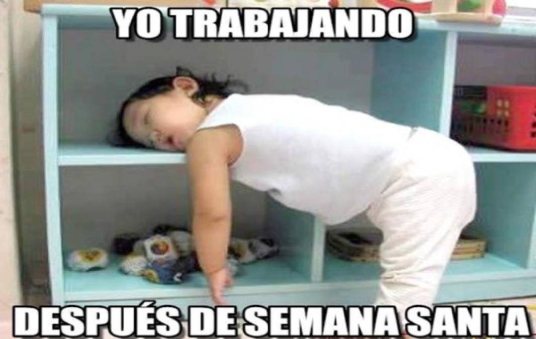 Los mejores memes sobre el regreso de las vacaciones de Semana Santa