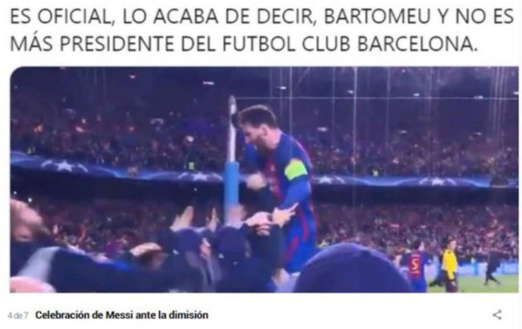 Los crueles memes que dejó la renuncia de Josep Maria Bartomeu del Barcelona