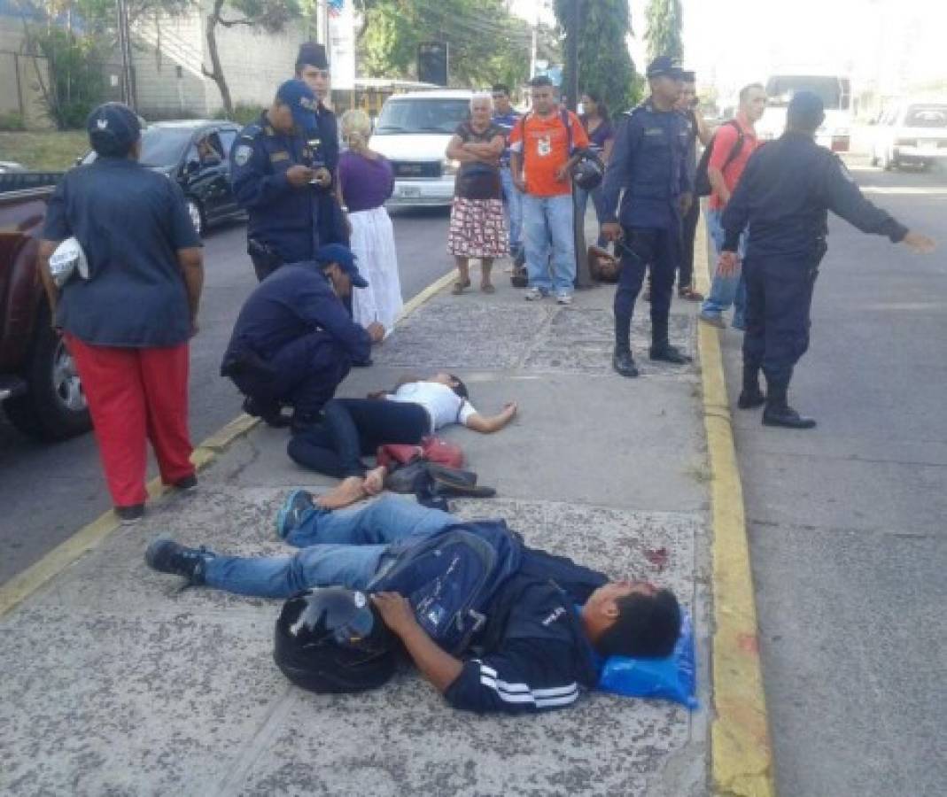 Tres heridos en accidente en Toncontín
