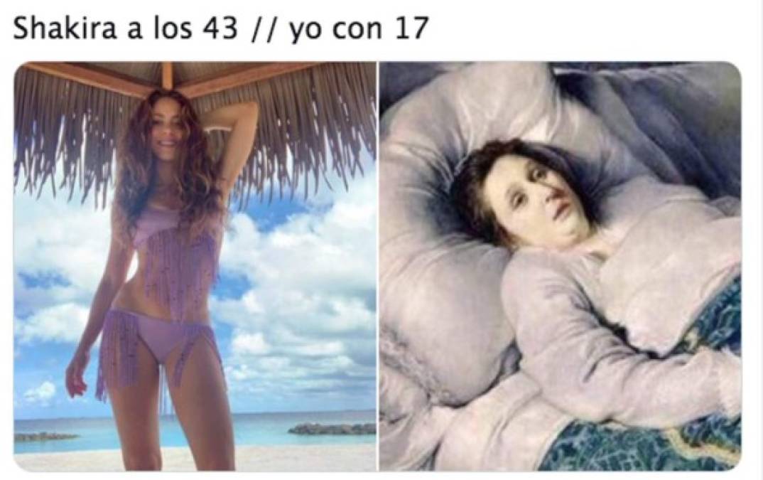 Shakira luce demasiado sexy en bikini y fans la elogian con memes