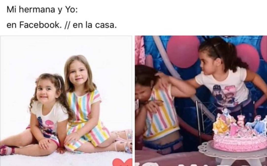 Los memes que dejó la pelea de unas hermanas por soplar las velas