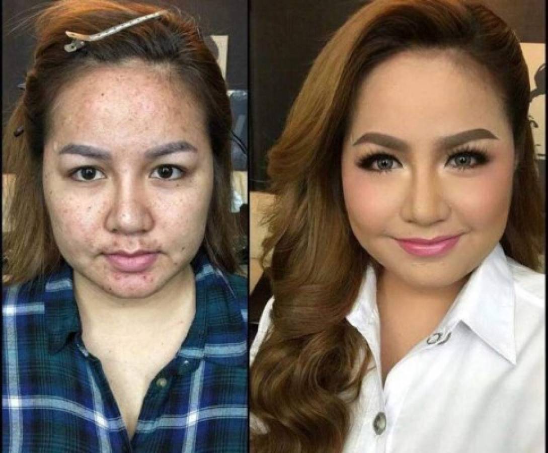 El antes y después del maquillaje: Mujeres comparten su impactante transformación