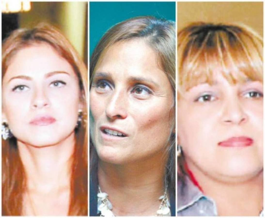 Kritza Pérez, Ana Joselina Fortín y Marlene Alvarenga son las diputadas que se encuentran suspendidas, ya que votaron a favor del proceso de elección de la Corte Suprema de Justicia en el Congreso Nacional, foto: El Heraldo.
